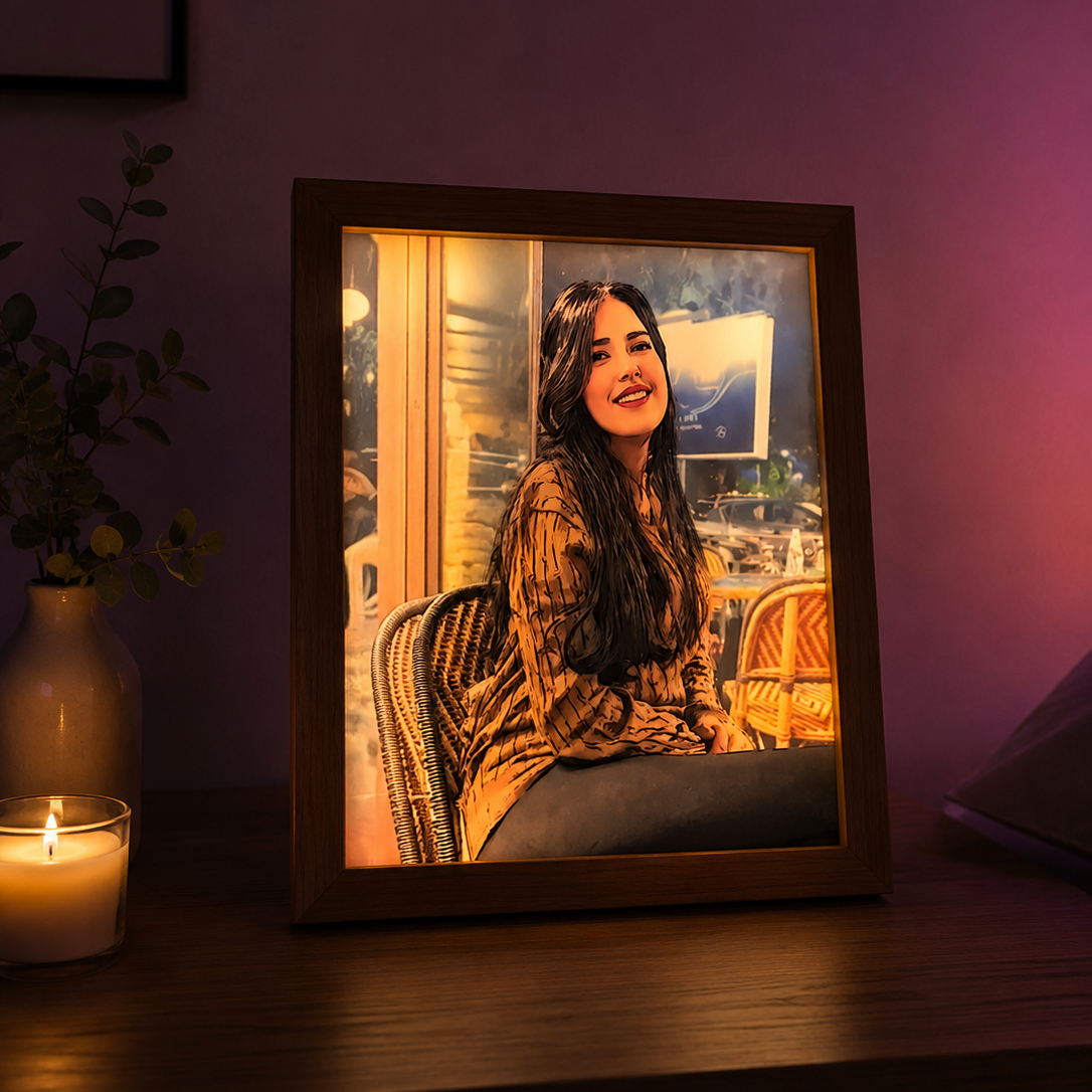 Luminart – Cadre Photo Lumineux Personnalisé
