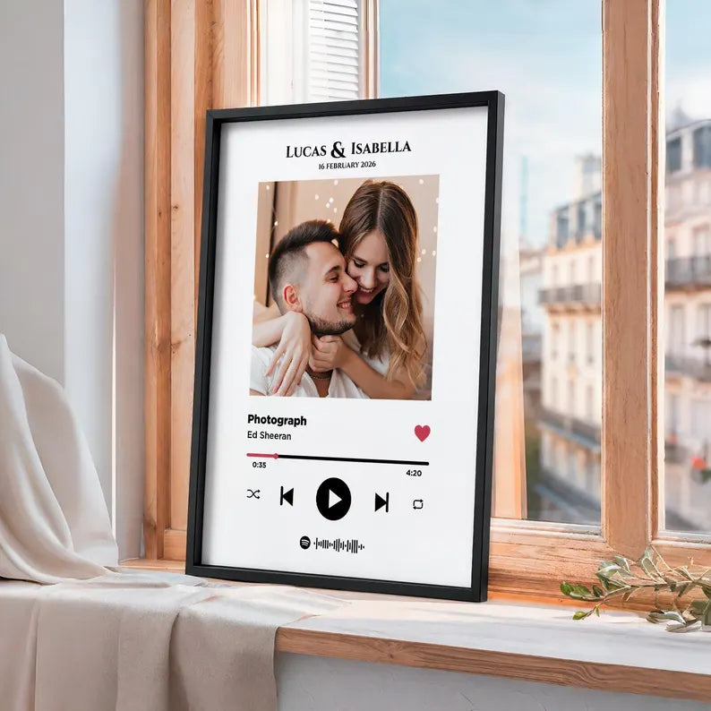 Cadre Playlist Spotify Personnalisé avec Photo